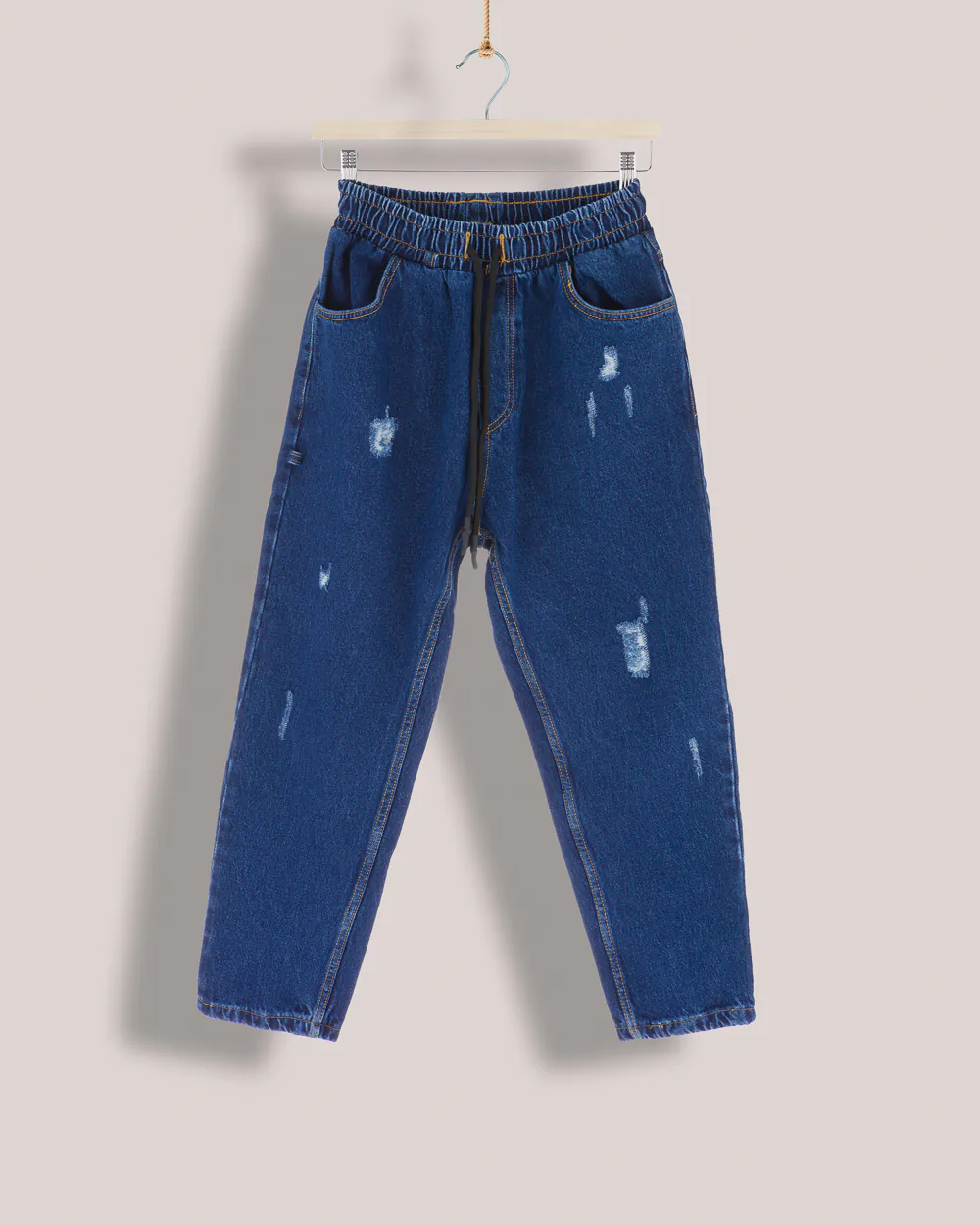 Ανδρικό Baggy Jean με λάστιχο (Με σκισιματα)