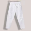 Ανδρικό Baggy Jean με λάστιχο (Λευκό)