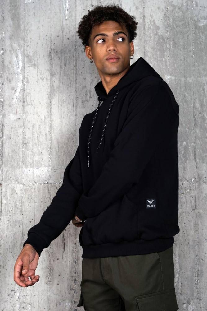 Ανδρική φούτερ μπλούζα Harpy (Μαύρο) - Image 3