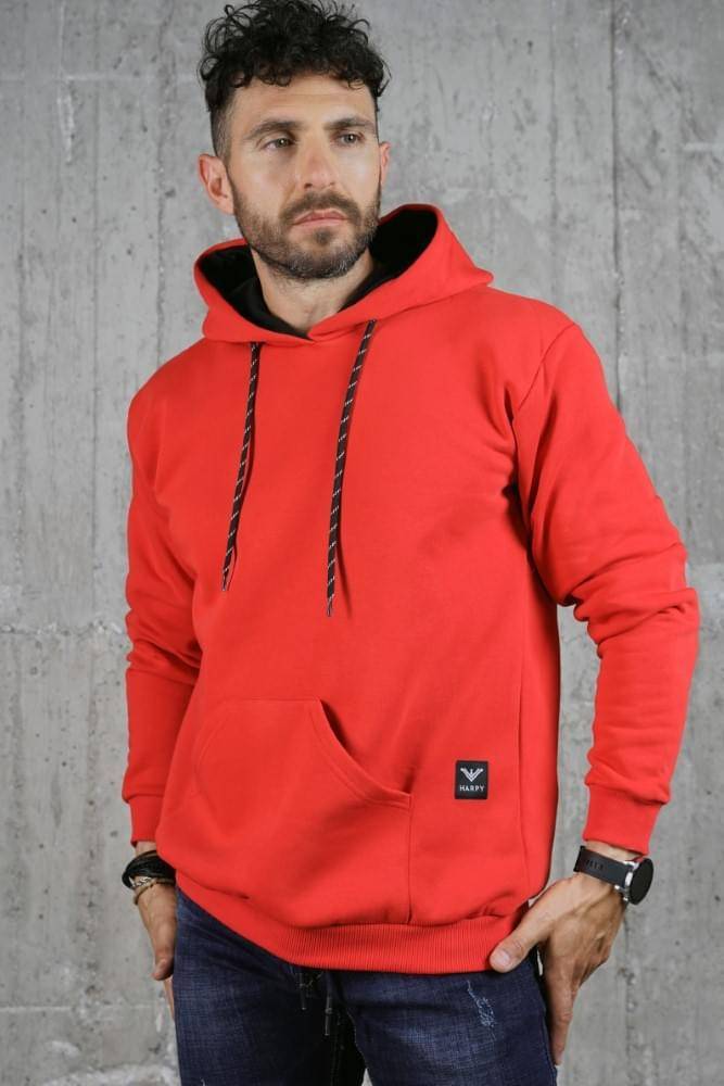 Ανδρική φούτερ μπλούζα Harpy (Κόκκινο)