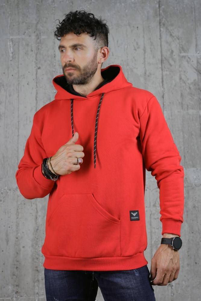 Ανδρική φούτερ μπλούζα Harpy (Κόκκινο) - Image 2