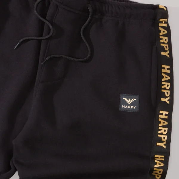 Ανδρική φόρμα Harpy με χρυσότυπη τρέσα (Μαύρη)