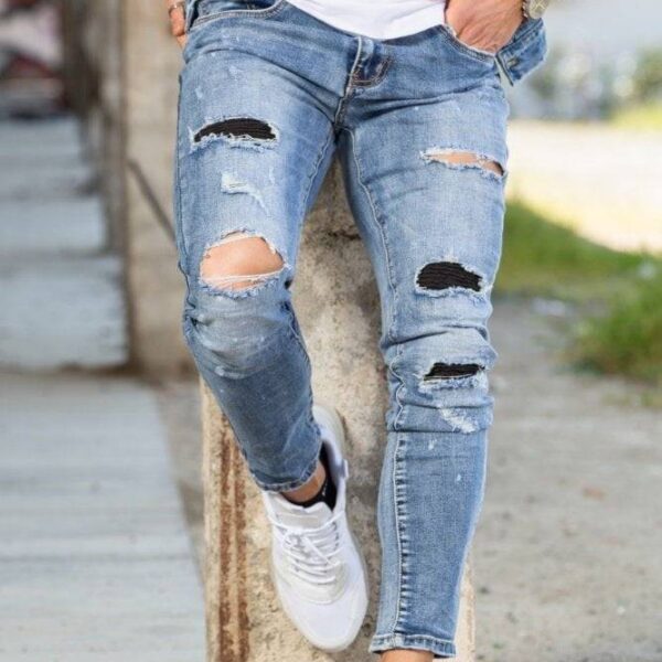 Jean Παντελόνι Harpy με μπαλώματα και σκισίματα