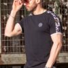 T-Shirt Harpy με ρίγα (Μαύρο)