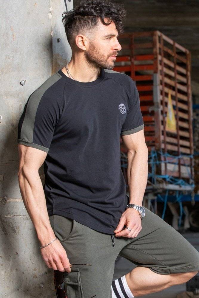 T-Shirt Harpy με ρίγα (Μαύρο)