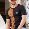 T-Shirt HARPY μισό-μισό (Μαύρο)