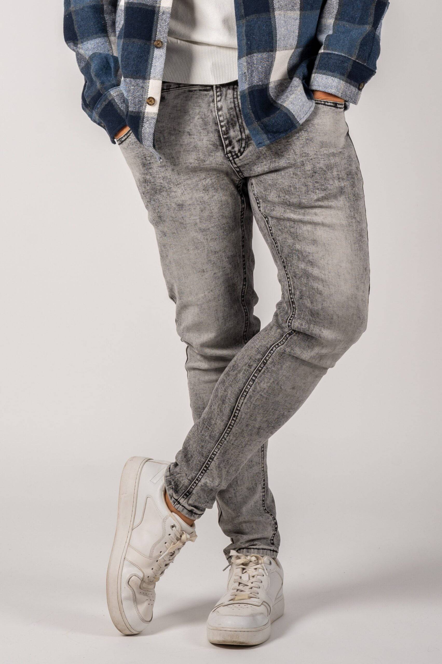 Ανδρικό Jean παντελόνι Harpy απλό (Γκρι)