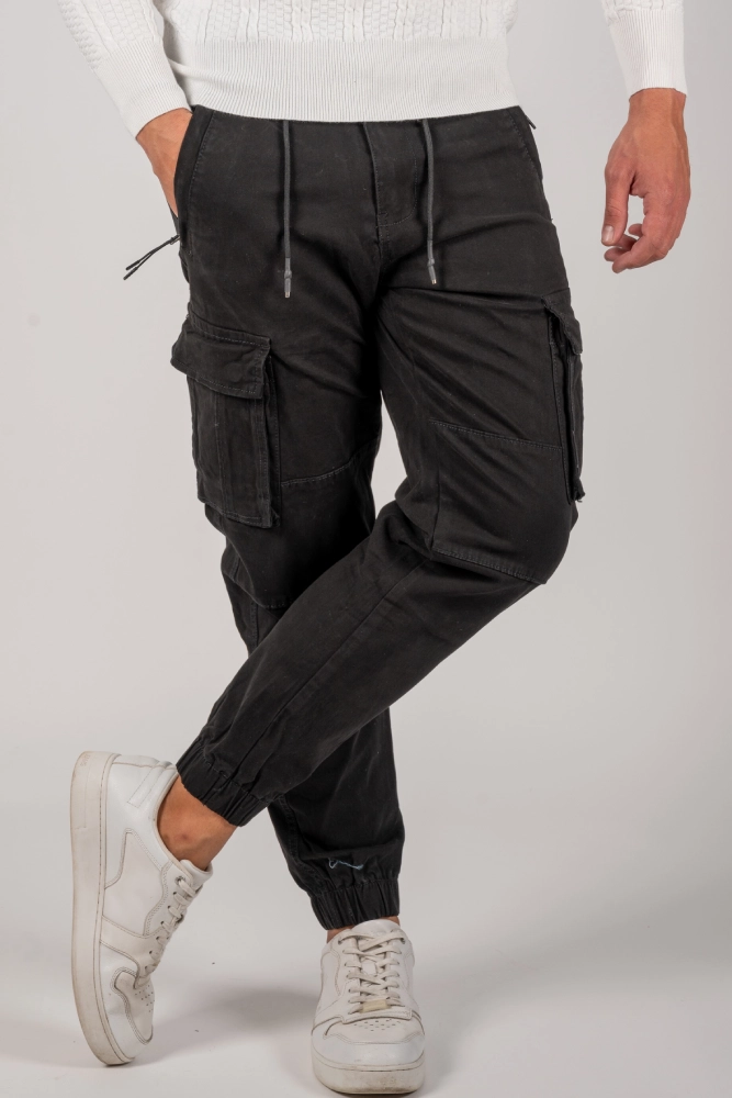 Ανδρικό Cargo Pants Harpy (Μαύρο) - Image 3