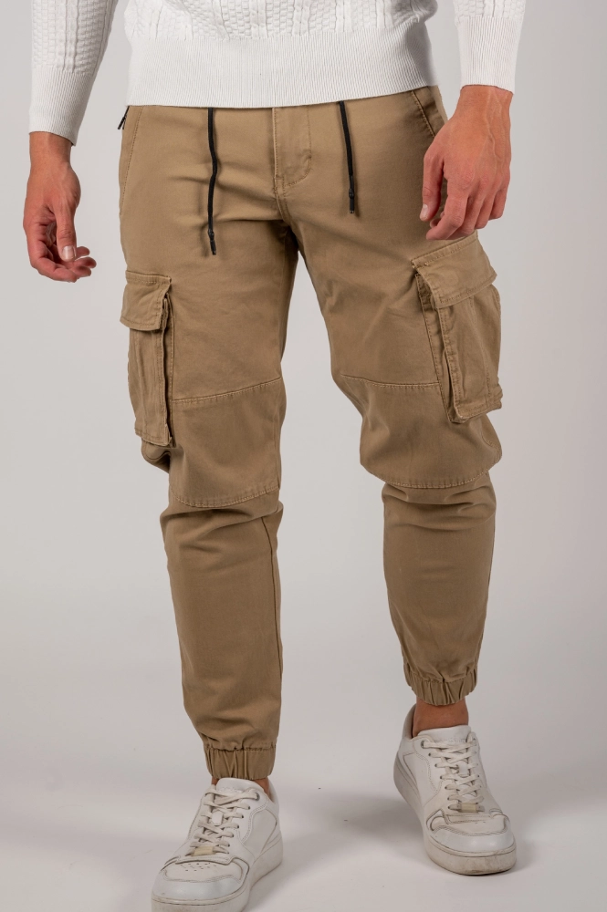 Ανδρικό Cargo Pants Harpy (Μπεζ) - Image 2
