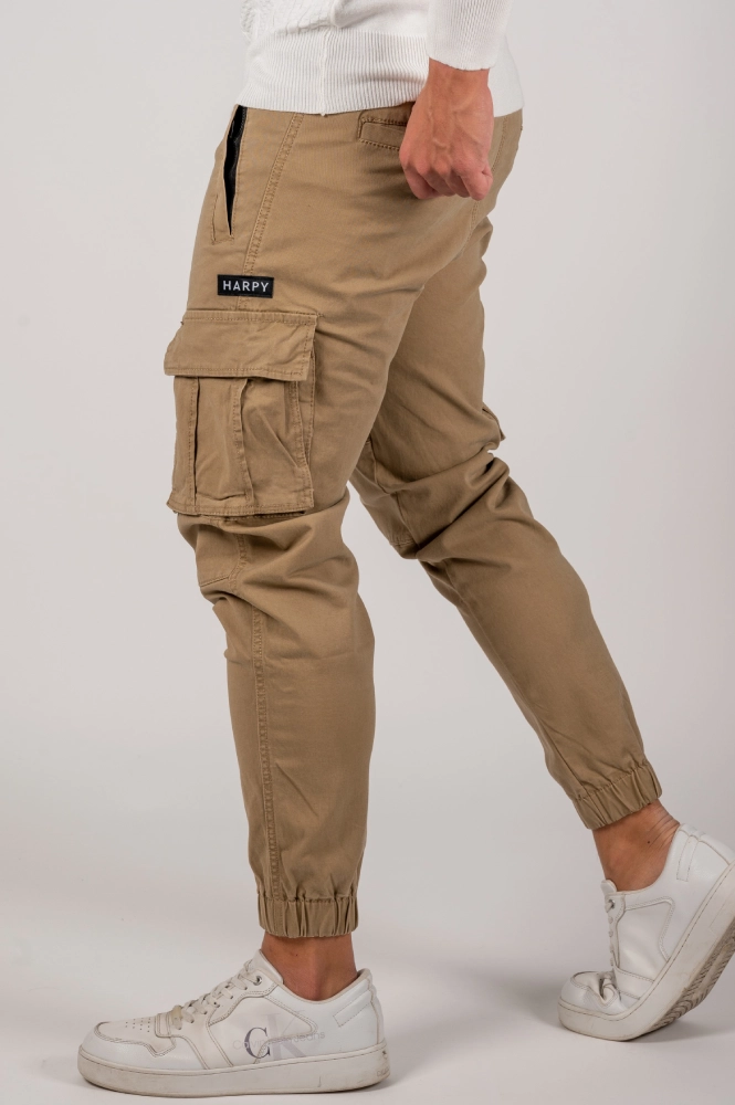 Ανδρικό Cargo Pants Harpy (Μπεζ) - Image 3