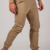 Ανδρικό υφασμάτινο παντελόνι Harpy με λάστιχο στο τελείωμα (Μπεζ)