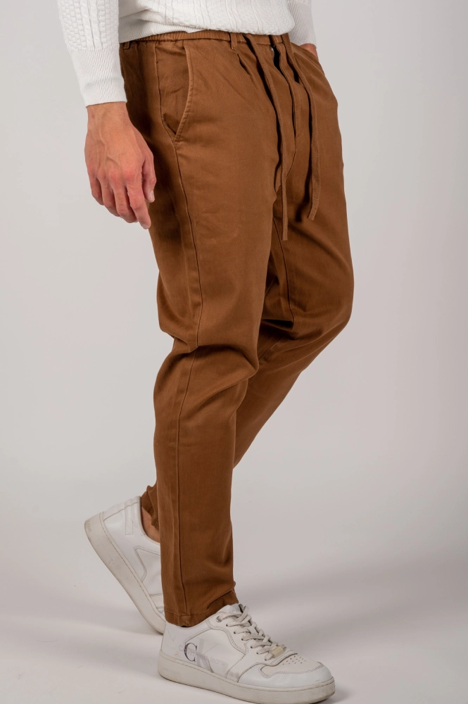 Ανδρικό υφασμάτινο παντελόνι Harpy (Καφέ) - Image 2