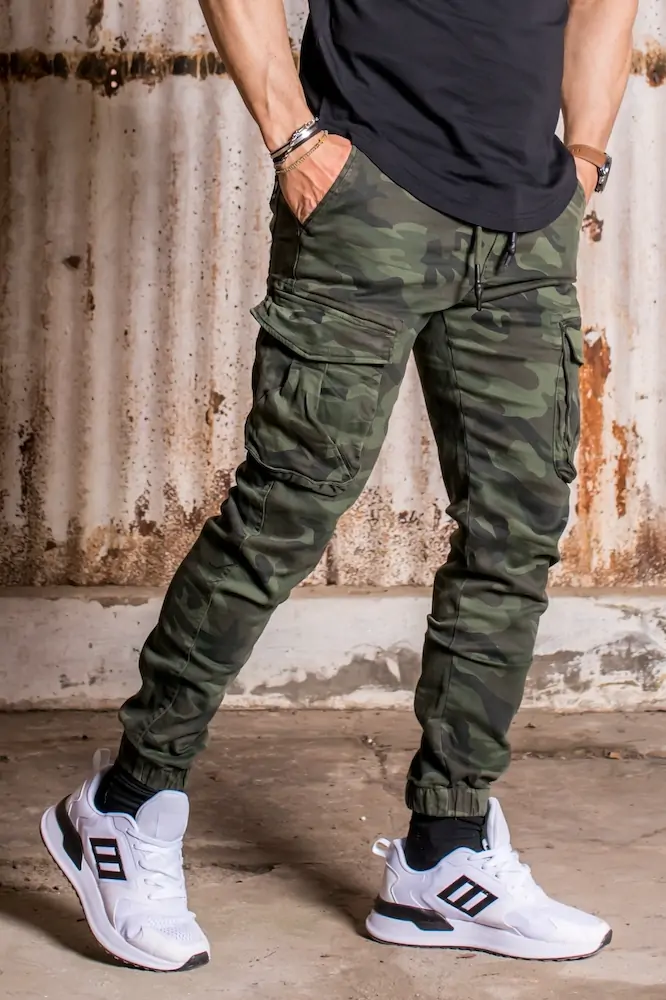 Ανδρικό Cargo Pants Harpy Παραλλαγής (Χακί)