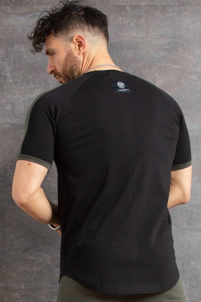 T-Shirt Harpy με ρίγα (Μαύρο) - Image 2