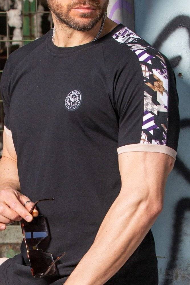 T-Shirt Harpy με ρίγα (Μαύρο) - Image 2