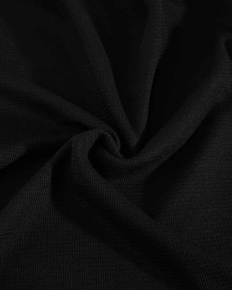 Ανδρικό T-Shirt με ανάγλυφο ύφασμα (Μαύρο) - Image 3