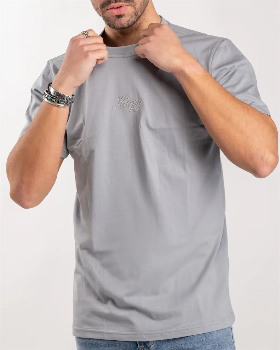 Ανδρικό T-Shirt με κέντημα Harpy (Γκρι) - Image 4