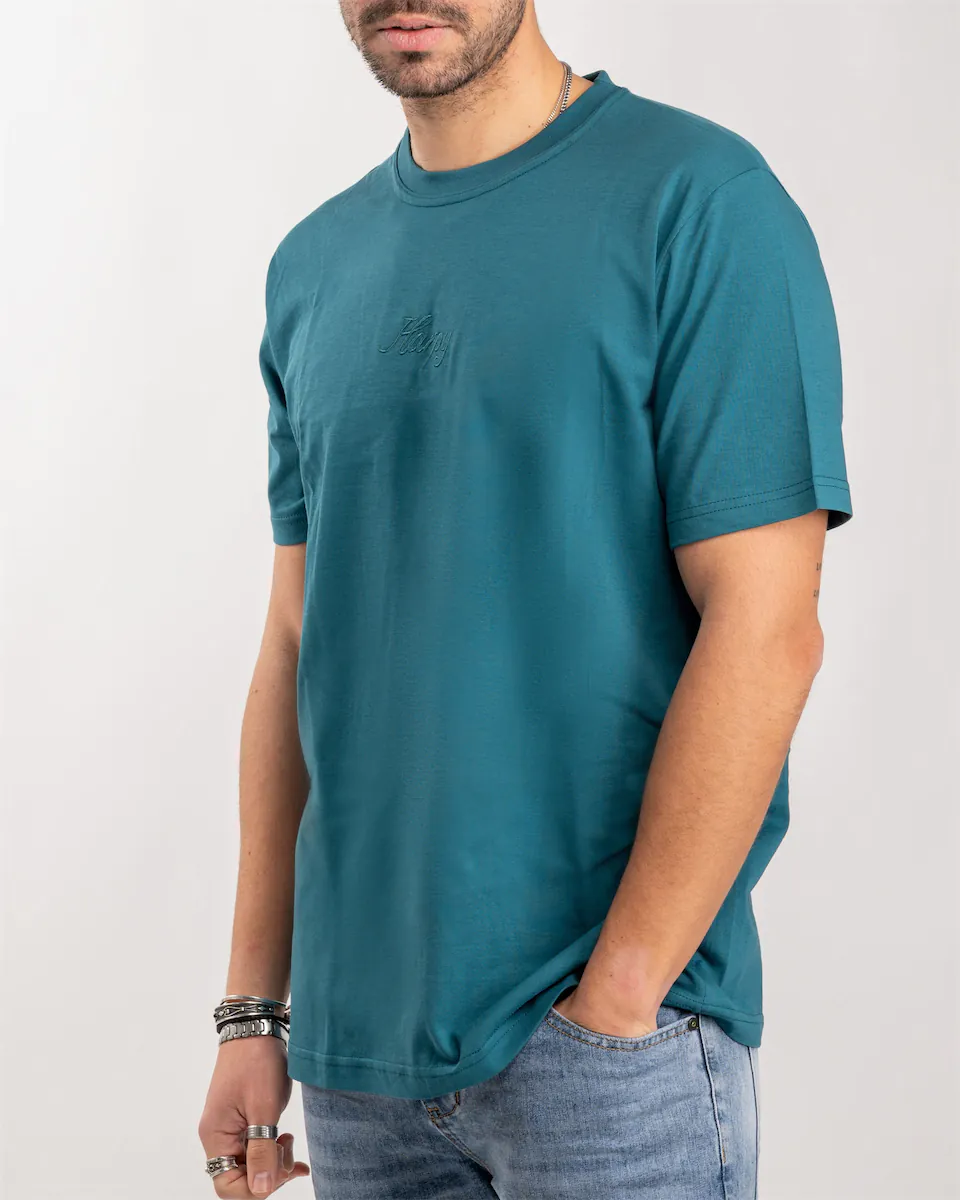 Ανδρικό T-Shirt με κέντημα Harpy (Πετρόλ) - Image 3