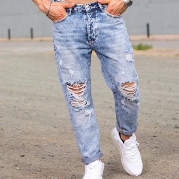 Ανδρικό Jean παντελόνι Harpy σε Loose γραμμή με σκίσιμο