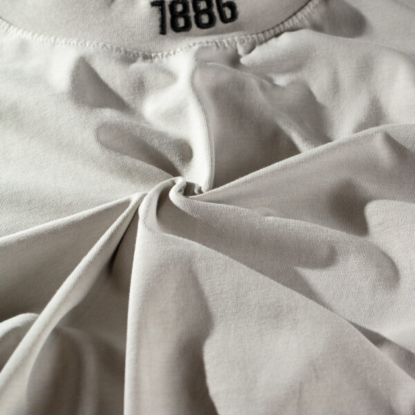 Ανδρικό Oversized T Shirt 1886 με στάμπα στην πλάτη (Γκρι) HARPY 2024.06.03 45