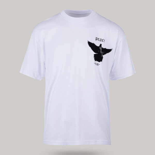 Ανδρικό Oversized T Shirt με στάμπα STOP WARS στην πλάτη (Λευκό) Harpy Clothing HARPY 2024.02.08 64