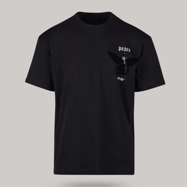 Ανδρικό Oversized T Shirt με στάμπα STOP WARS στην πλάτη (Μαύρο) Harpy Clothing HARPY 2024.02.08 17