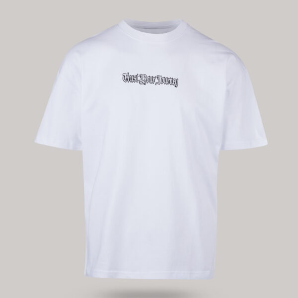 Ανδρικό Oversized T Shirt με στάμπα TRUST YOUR JOURNEY στην πλάτη (Λευκό) Harpy Clothing HARPY 2024.02.08 42