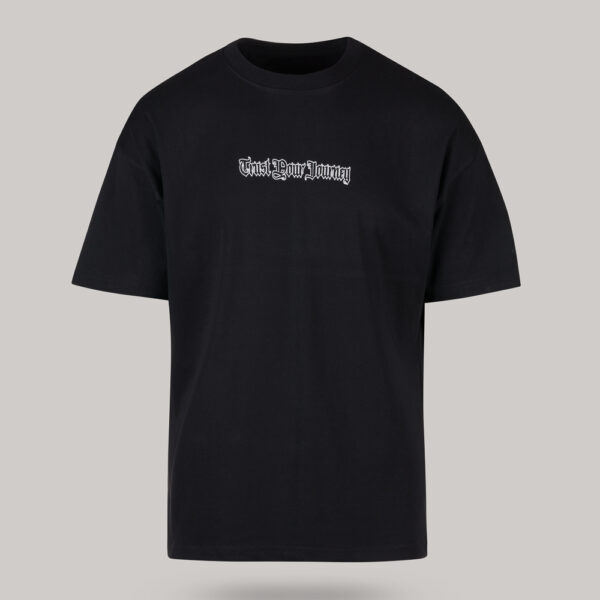 Ανδρικό Oversized T Shirt με στάμπα TRUST YOUR JOURNEY στην πλάτη (Μαύρο) Harpy Clothing HARPY 2024.02.08 7