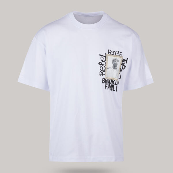 Ανδρικό Oversized T Shirt με στάμπα TUPAC στην πλάτη (Λευκό) Harpy Clothing HARPY 2024.02.08 51