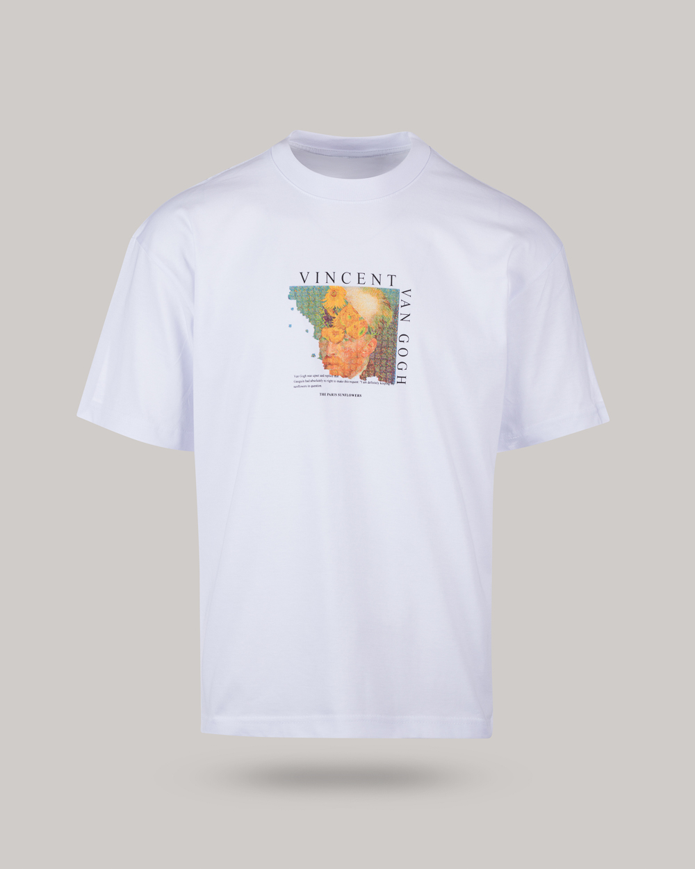 Ανδρικό Oversized T Shirt με στάμπα VINCENT VAN GOGH στην πλάτη (Λευκό) Harpy Clothing HARPY 2024.02.08 54