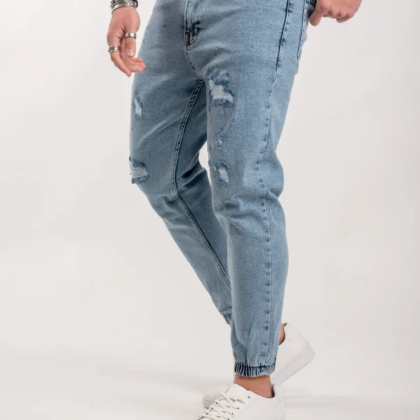 Ανδρικό jean HARPY με σκισίματα -boyfriend fit με λάστιχο