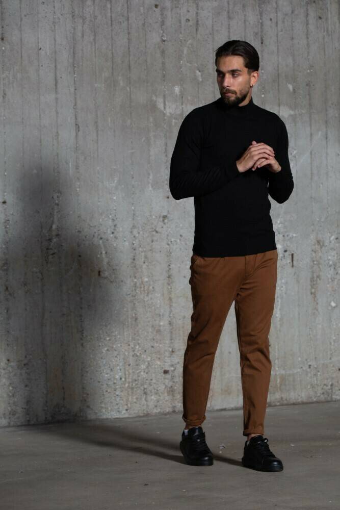 Ανδρικό υφασμάτινο παντελόνι Harpy (Καφέ) - Image 6