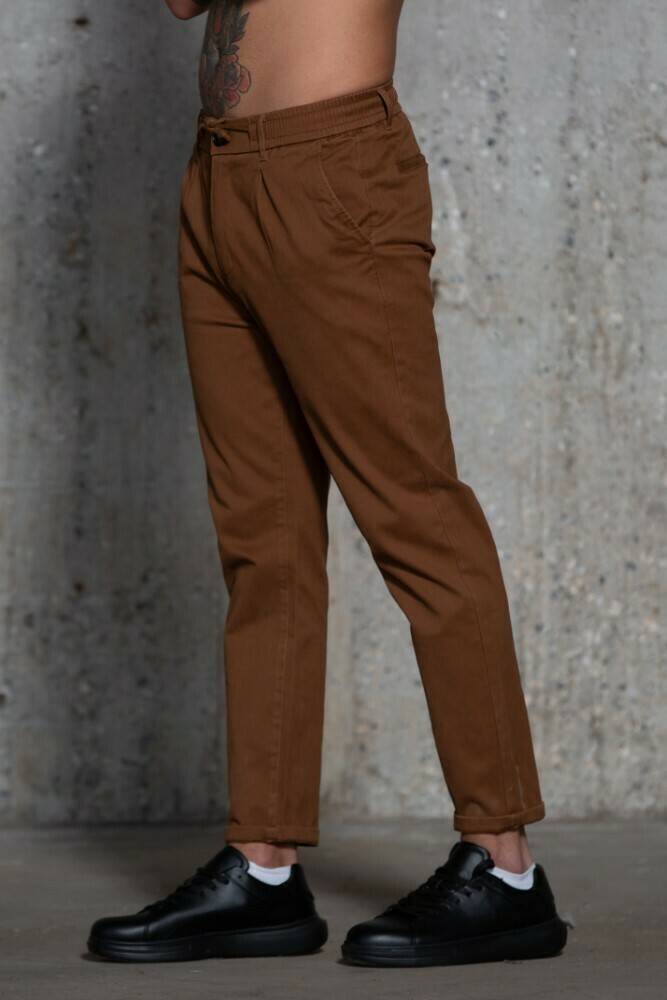 Ανδρικό υφασμάτινο παντελόνι Harpy (Καφέ) - Image 7