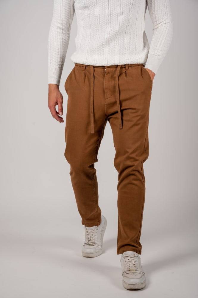 Ανδρικό υφασμάτινο παντελόνι Harpy (Καφέ) - Image 11