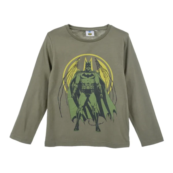 Παιδική μακό μπλούζα Batman μακρυμάνικη (Λευκή)